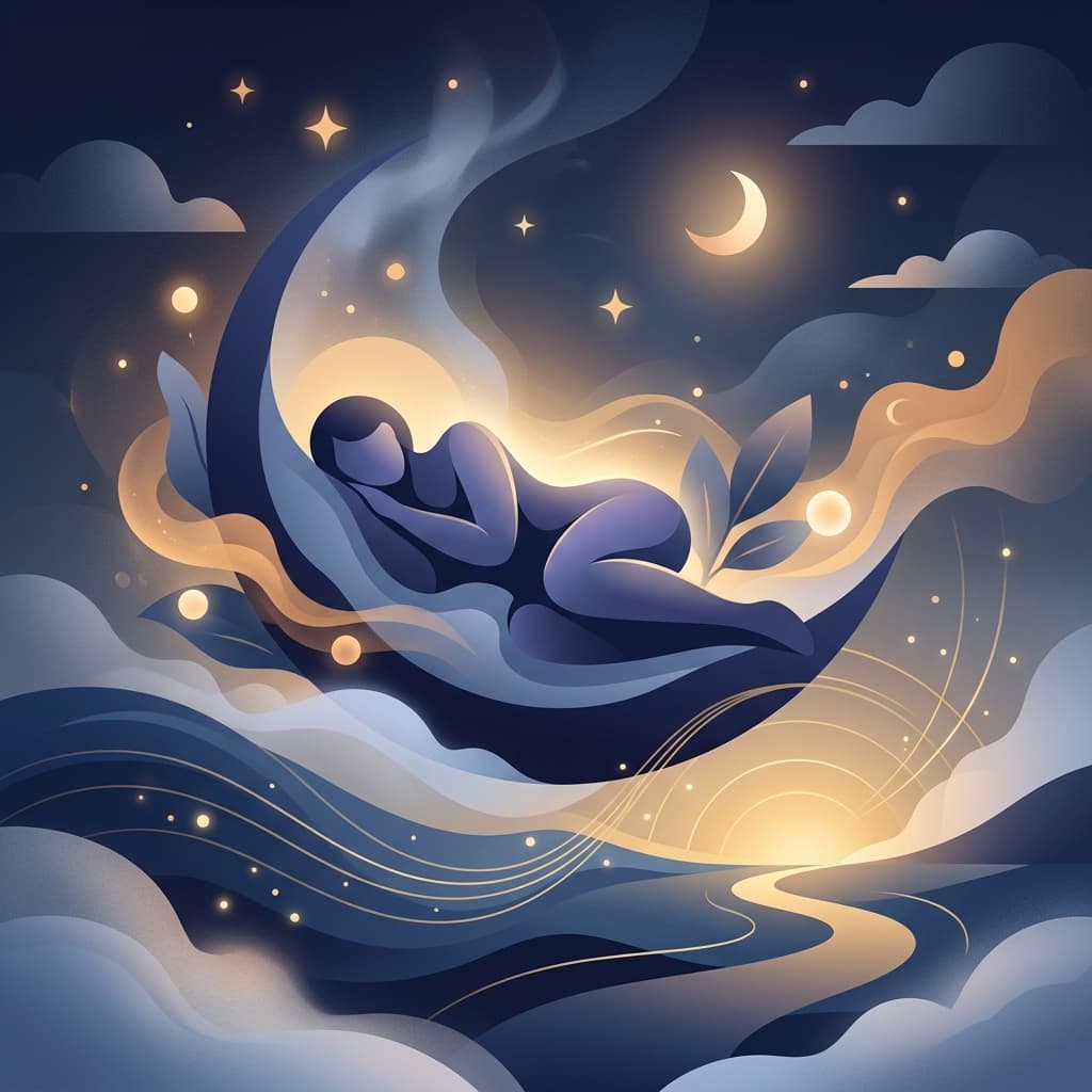 Deep sleep illustration